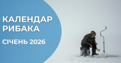 Риболовний календар на січень 2026 року